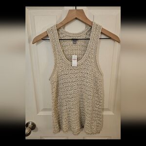 Aerie Tan Crochet Tank